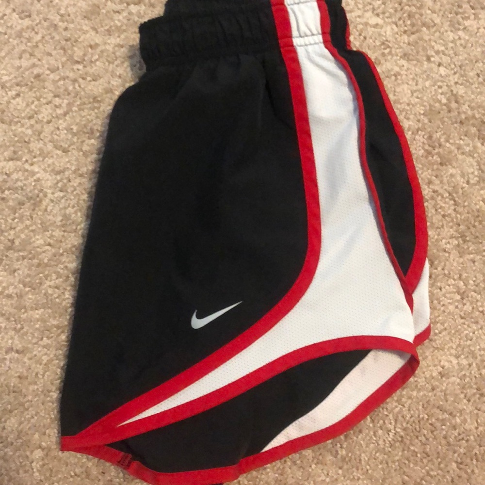 Black Nike running shorts